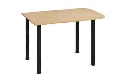 EJH 2 - 120 přístavba jednací, kovová podnož černá, deska 25 mm, javor horský